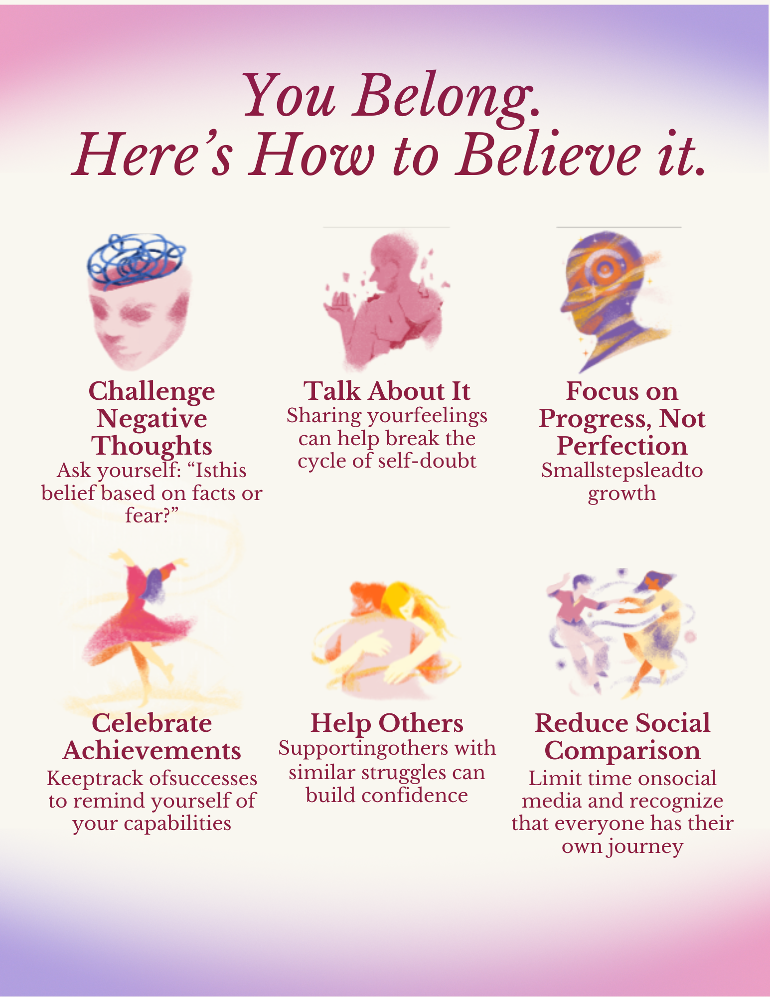 You Belong. Here's How to Believe It.